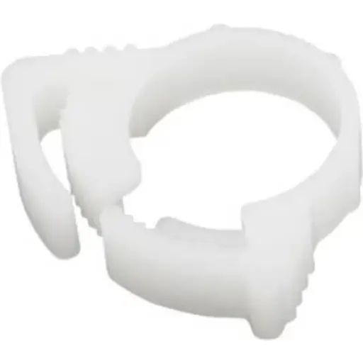 Abrazadera Blanca PVC acople rápido 5mm-7mm
